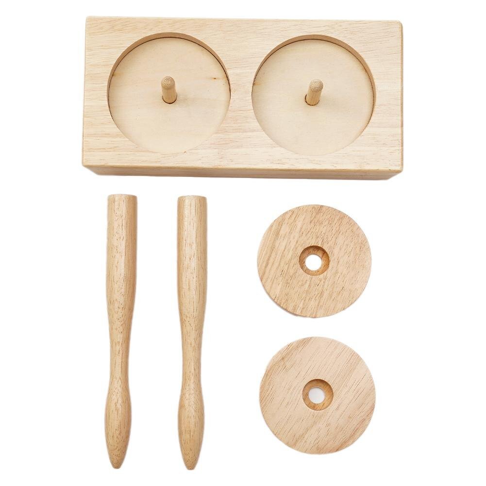 夜光ガシャーン❗wood製 【2個セット】羽根モノ　Wスイッシャー YARN HOLDER – DOUBLE DISC — GuChet.com